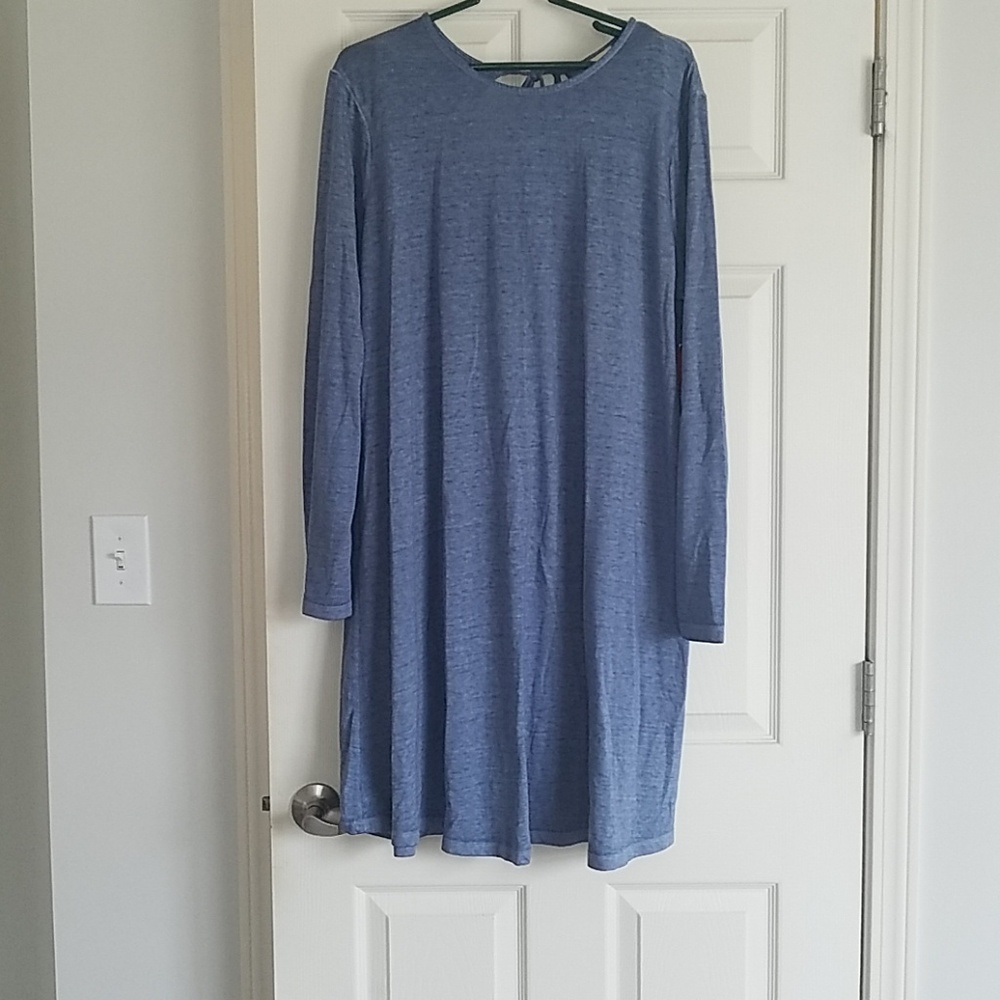 Heathered Blue Tunic Dress